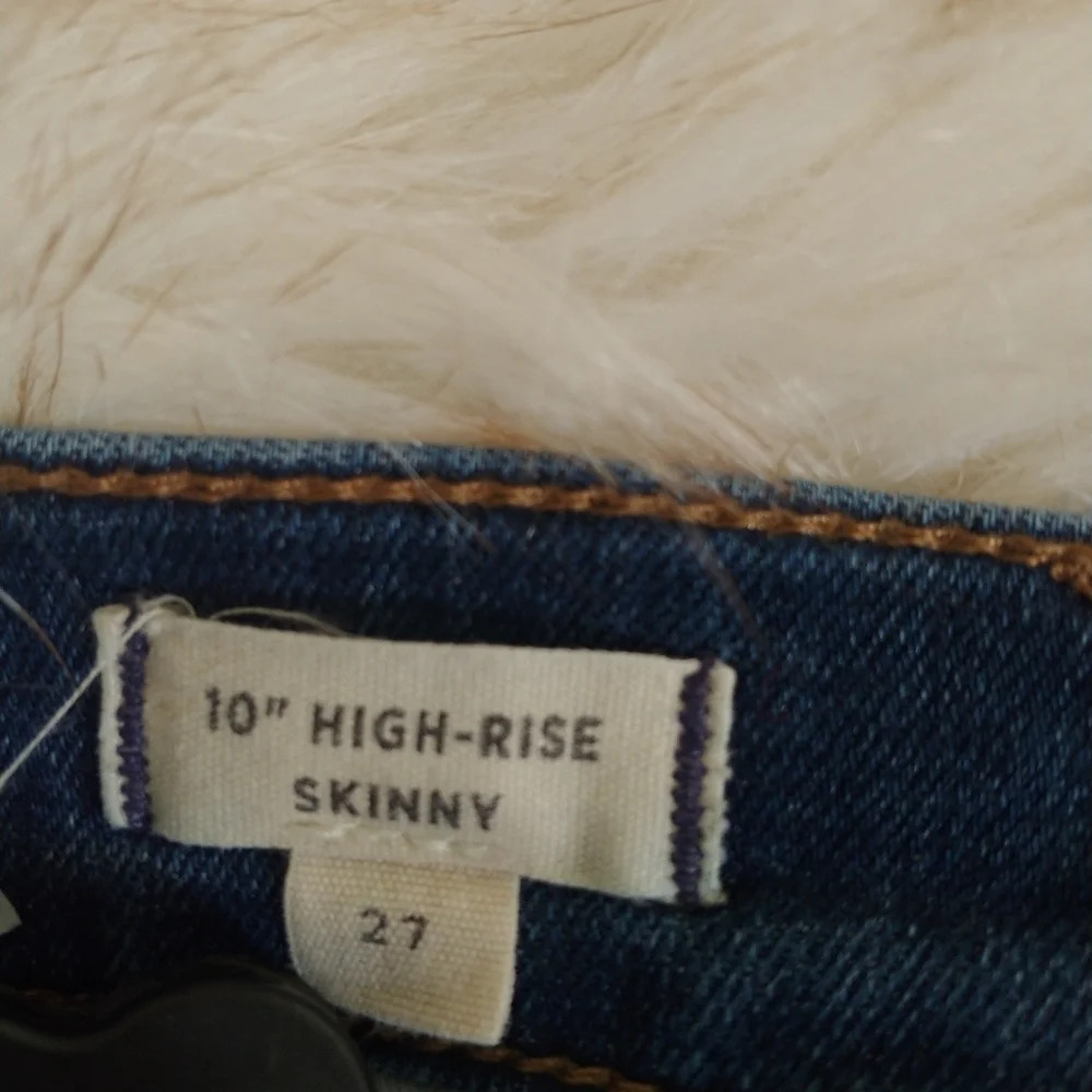 Madewell Women's 10 Inch High Rise Skinny Stretch Denim Jeans Size 27 - Picture 5 of 7